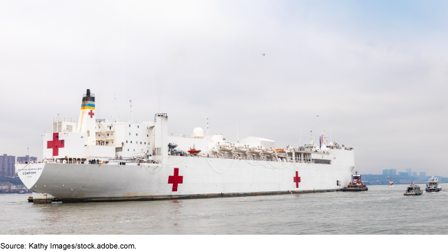 US Navy Hospital Ship USNS Comfort 