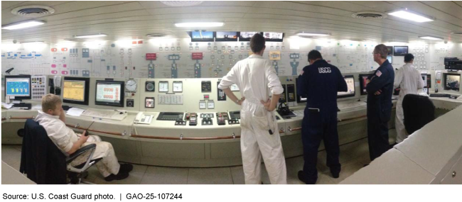 Engine Control Room of a Modern Cruise Ship