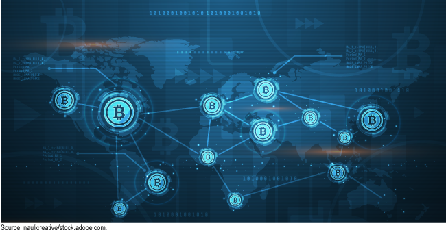 World map of bitcoin