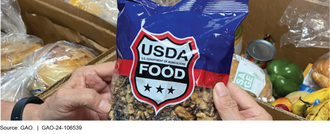 Figure: Bag of USDA Foods Walnuts for Food Pantry Distribution