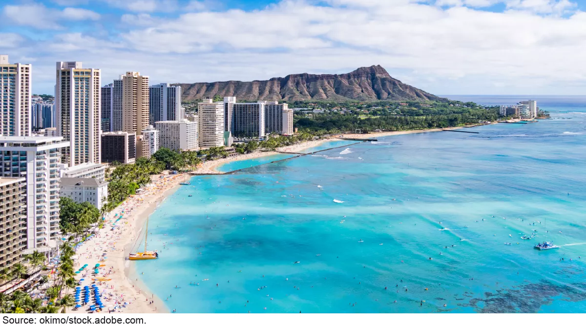 Waikiki Beach in Hawaii