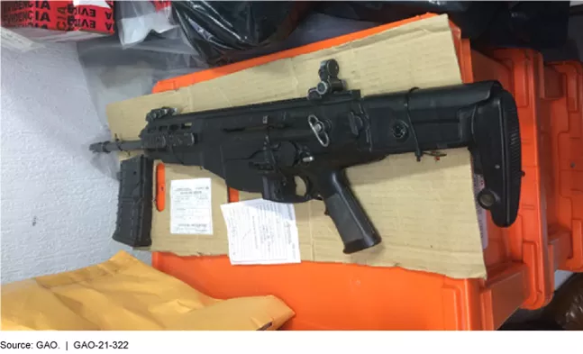 Example of a Firearm Recovered in Mexico