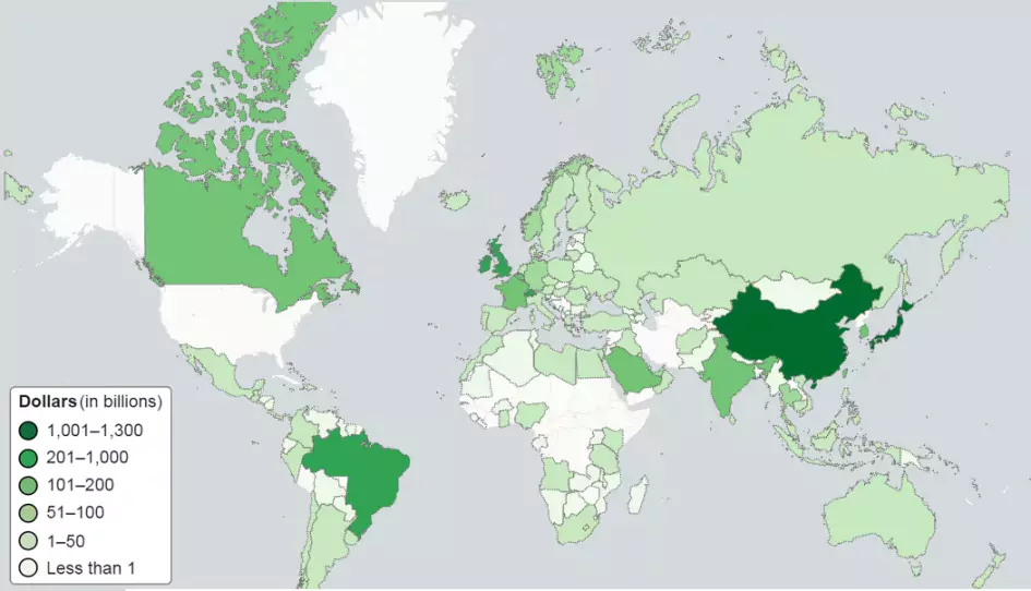 Treasury Securities Map