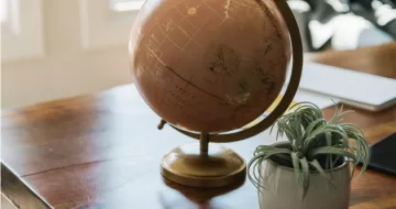 A world globe.